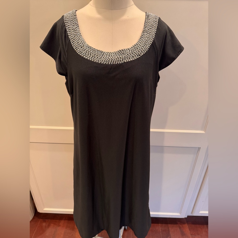 Kenar Black Top with Silver Accents